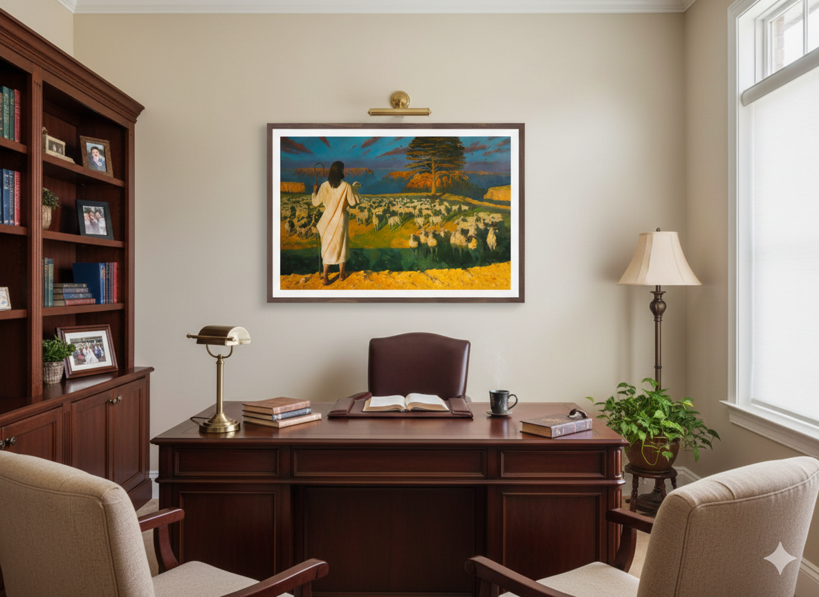 Shepherd’s Love – Christian Wall Art & Decor | Biblical Painting | Religious Art